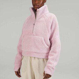 EUC Lululemon Scuba Oversized Fleece Funnel Neck Pink XS/S